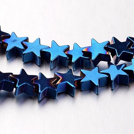 Electroplate Non-magnetic Synthetic Hematite Bead Strands G-F300-24B-05-1