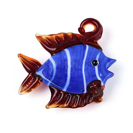 Handmade Lampwork Pendants LAMP-T024-03A-1