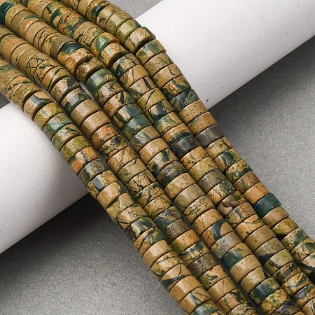 Natural Verdite Stone Beads Strands G-L624-I11-3x6mm-1