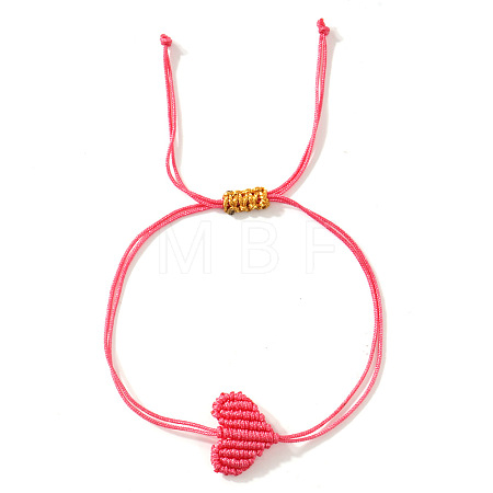 Adjustable Braided Polyester Cord Bracelets for Friendship and Couple VG5785-11-1