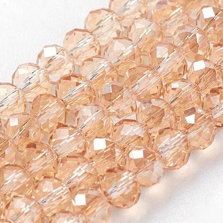 Electroplate Glass Beads Strands EGLA-D020-3x2mm-71-1