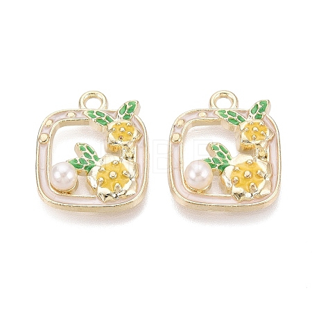 Alloy Enamel Pendants ENAM-N069-13KCG-02-1