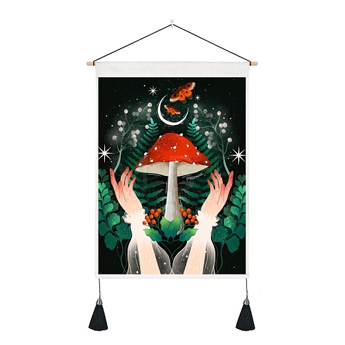 Polyester Wall Hanging Tapestry PW-WG30096-05-1