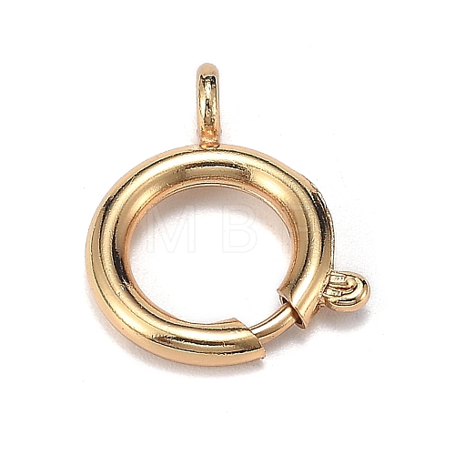 Brass Spring Ring Clasps ZIRC-F120-014G-1