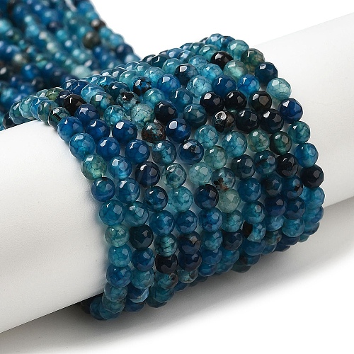 Natural Agate Beads Strands X-G-H302-A01-02-1