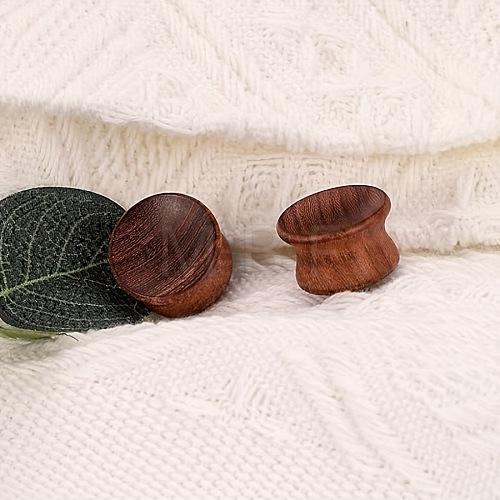 Wooden Ear Plugs Gauges WGA2F1F-14-1