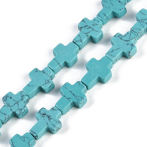 Synthetic Turquoise Beads Strands G-I369-A09-01-1