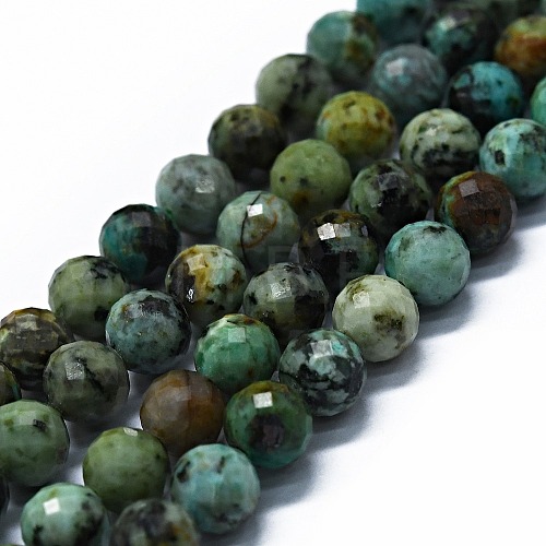 Natural African Turquoise(Jasper) Beads Strands G-G927-24-1