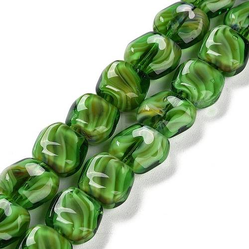 Handmade Milleflori Glass Beads Strands LAMP-M018-01A-05-1