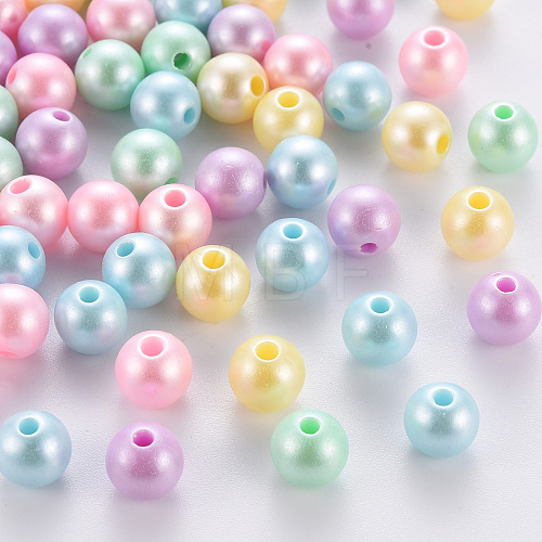 Opaque Acrylic Beads MACR-S370-H8mm-1