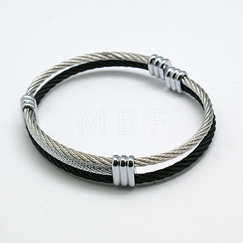 304 Stainless Steel Cuff Bangle BJEW-F003-75HG1-1