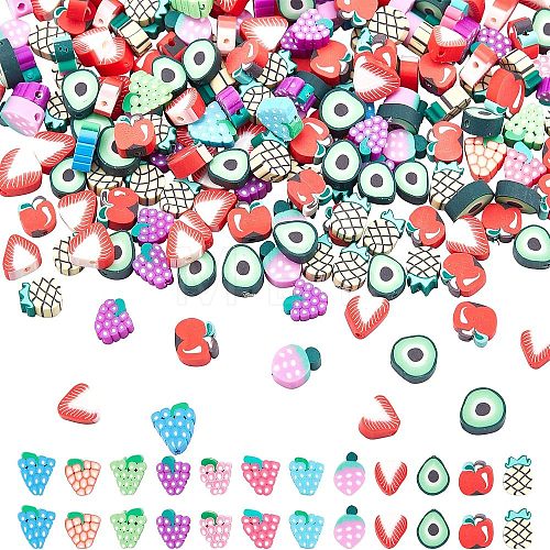  Handmade Polymer Clay Beads CLAY-NB0001-61-1