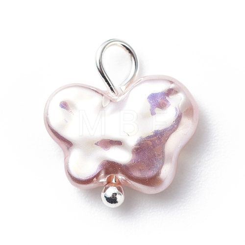 ABS Plastic Imitation Pearl Pendants PALLOY-JF01876-03-1