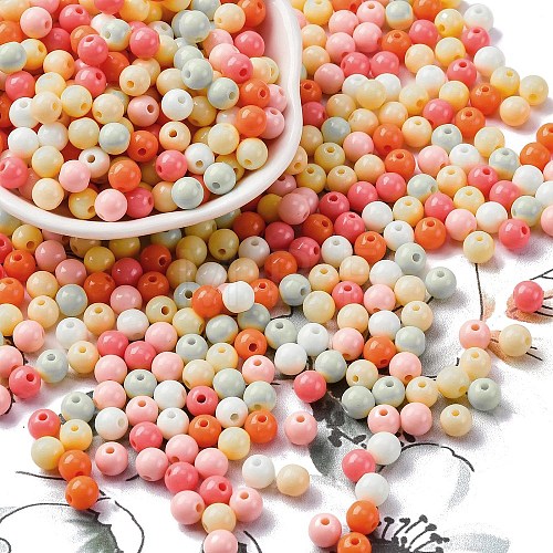 Opaque Acrylic Beads SACR-Q004-01F-1