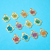 Craftdady 12Pcs 6 Colors Epoxy Resin Pendants RESI-CD0001-05-4