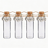 4Pcs Glass Cork Wishing Bottles AJEW-DR00051-1