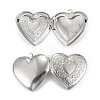 Non-Tarnish 316 Surgical Stainless Steel Locket Pendants X-STAS-C026-01P-4