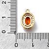 Brass Micro Pave Cubic Zirconia Pendants KK-D312-09G-01-3