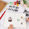 CRASPIRE 2 Sheets 2 Styles PVC Plastic Stamps DIY-CP0010-04-3