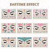 9 Sheets 9 Style Creative Fluorescent Face Tattoo Paper Stickers STIC-TA0002-01-1