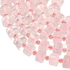 Natural Rose Quartz Beads Strands G-G453-G09-7x12mm-4