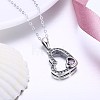 925 Sterling Silver Pendant Necklaces NJEW-BB30205-5
