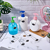 10Pcs 10 Styles Alloy with Glass Bathroom Label HJEW-FG00047-4