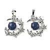 Dyed Natural Lapis Lazuli Pendants G-B194-01P-04-1