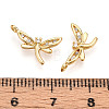 Brass Micro Pave Cubic Zirconia Charms KK-N261-74G-3