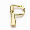 Brass Screw Carabiner Lock Charms KK-T046-001G-P-NF-1