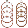 8Pcs 2 Styles Plastic Cross Stitch Embroidery Hoops DIY-CP0012-37-1