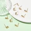 SHEGRACE Brass Micro Pave Clear Cubic Zirconia Stud Earring XGRQ4N172-729G-4