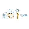 Brass Clip on Earring Findings DIY-TA0002-22-7
