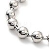 Tarnish Resistant 304 Stainless Steel Ball Chain Necklace & Bracelet Set STAS-D181-02P-02B-5