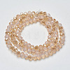 Electroplate Glass Beads Strands EGLA-A034-J3mm-K01-2