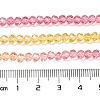 Transparent Painted Glass Beads Strands X1-DGLA-A034-T3mm-A07-3