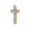 3Pcs Electroplate Glass Pendants PALLOY-MZ01132-2