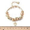 Alloy European Beads Charm Bracelets BJEW-F495-09G-3