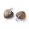 Natural Tiger Eye Pendants G-G807-C03-2