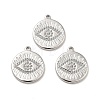 Tarnish Resistant 304 Stainless Steel Pendants Rhinestone Setting STAS-A066-16P-2