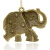 Antique Bronze Alloy Elephant Pendants PALLOY-J204-01AB-2