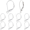 5Pairs 925 Sterling Silver Leverback Earring Findings STER-BBC0008-53-1