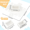 Foldable Paper Drawer Boxes with Clear Plastic Cover CON-WH0095-68B-03-2