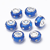 Resin Rhinestone European Beads RPDL-S012-C-2