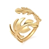 304 Stainless Steel Adjustable Open Cuff Rings for Women RJEW-U060-03F-G-2