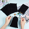 Beebeecraft 20Pcs Rectangle Velvet Drawstring Pouches TP-BBC0001-03A-02-3