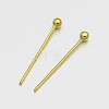 Brass Ball Head Pins KK-E647-19G-18mm-2