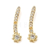 Brass Pave Clear Cubic Zirconia Pendants CU-CBA9FFD-11G-01-1