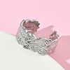 304 Stainless Steel Cuff Open Rings for Women RJEW-L341-02B-P-3