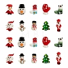 20Pcs 10 Style Christmas Themed Handmade Lampwork Beads LAMP-LS0001-09-2